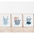thumbnail image 2 of Coastal Blue Swimsuit Canvas Wall Art Summer Beach Bikini Swimsuit Posters Prints Paintings Coastal Granddaughter Room Pictures Wall Decor for Living Room Bedroom Sea View Room Home Decoration, 2 of 6