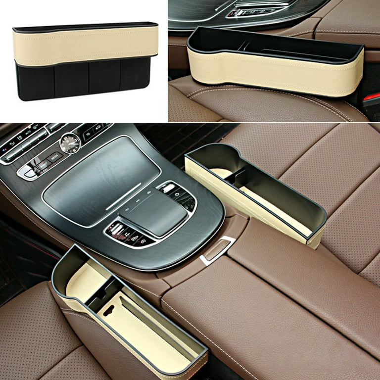 Car Seat Gap Filler Organizer - Stylish & Functional PU Leather