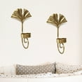 thumbnail image 2 of Weijiyouyu 2Pcs Wall Sconce Candle Holder Leaf Design Wall Mounted Decorative Candle Holder, 2 of 6