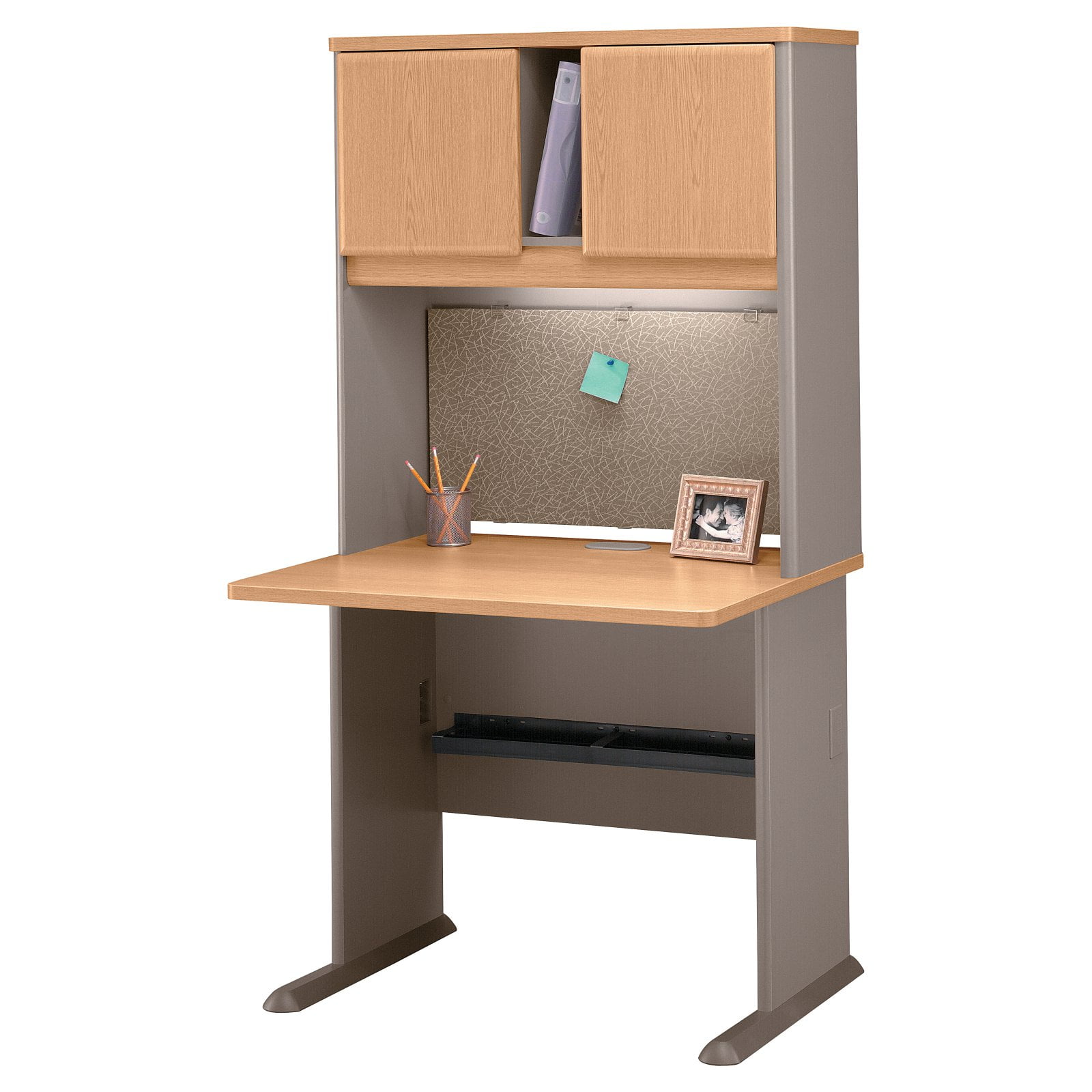 Bush Series A 36 Inch Desk And Hutch Walmart Com Walmart Com