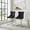 Black, variant on 26" Counter Height Bar Stools Set of 2, Modern Velvet Upholstered Kitchen Island Chairs wi
