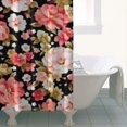 thumbnail image 4 of Pioneer Flower Floral Print Pattern Shower Curtain 36"x72" ,Bathroom Decorative Shower Curtains Set with 12 Hooks,Modern Waterproof Washable Shower Curtain, 4 of 6