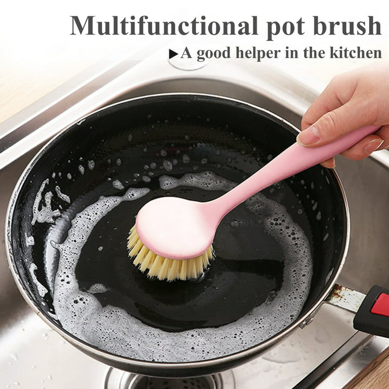 Kitchen Long Handle Kitchen Brush for Cleaning Dish, Pots Pants