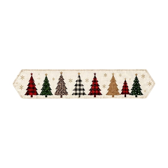 Christmas Table Runner, 12x72 Inch, Merry Christmas Table Runners, Kitchen Dining Decoration for Christmas Home Party Decor Fireplace Mantel Party Layout
