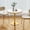 Crystal Onyx Round, variant on 31.5" Sintered Stone Tulip Table for 2-4,Small Dining Table with Metal Pedestal Base,Bistro Table for Diner, Bar, Restaurant, Café, Bakery, Apartment