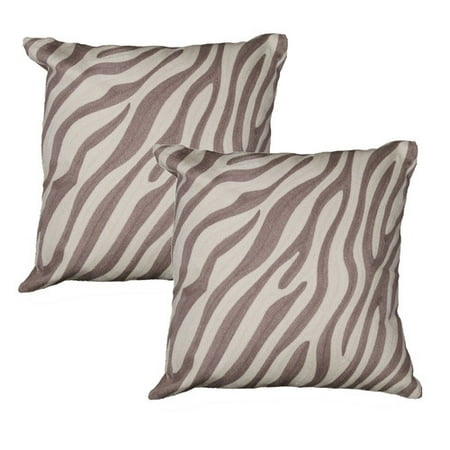 Marshall Home Garden Zebra Throw Pillow (Set of 2) - Walmart.com