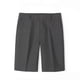 thumbnail image 1 of Men's Slim Fit Dress Pants Solid Color Bermuda Casual Business Office Trousers 34 01 Dark Gray, 1 of 5