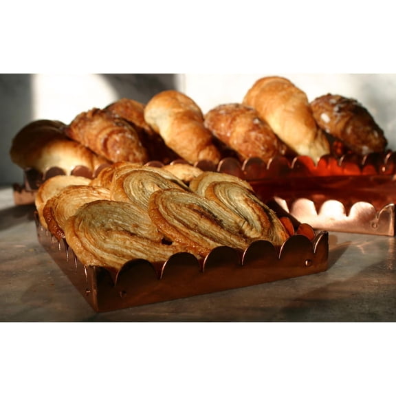 Elk Home Scalloped Tray in Copper - Set of 3