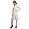 thumbnail image 4 of Moomaya Robe Imprimée Longueur Genou pour Femmes Grande Taille Vêtements Décontractés Tenue d'Été, 4 of 4