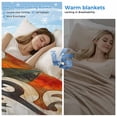 thumbnail image 2 of Burnt Orange Green Cooling Blanket, Lightweight Breathable Summer Throw Blanket with Double Sided Cold Effect, Vintage Abstract Flowers Picnic Beach Blankets Bed Sheet for Hot Sleepers 30"x40", 2 of 8