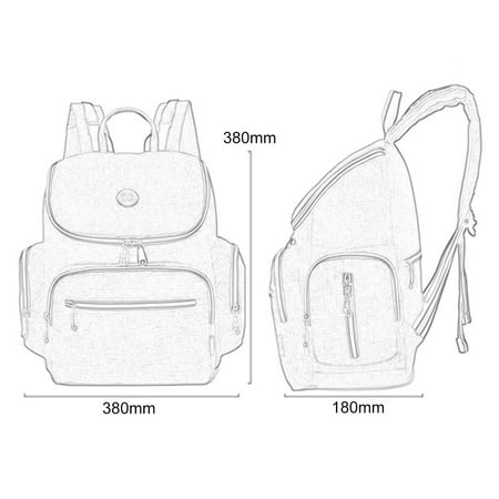 Amazon Com Diaper Bag Backpack Nappy Bag Upsimples Baby Bags For Mom And Dad Maternity Diaper Bag With Usb Charging Port Stroller Straps Thermal Pockets Water Resistant Pink Gray Baby