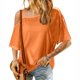 thumbnail image 3 of Camiseta de Manga Corta Sexy de Moda 2024, Camiseta Casual de Manga Corta, 95% Poliéster 5% Blusa de Spandex para Mujeres, Top de Verano de Lavado de Manos, 3 of 7