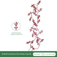 thumbnail image 2 of 6 FT Christmas Berry Garland - Red Berry Vine, Fall Decor, Christmas Thanksgiving Garland, for Mantle Fireplace Front Door, Christmas Decorations - Red F, 2 of 8