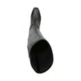 thumbnail image 4 of FRANCO SARTO Womens Black Cushioned Tribute Square Toe Block Heel Zip-Up Dress Boots 7.5 M WC, 4 of 4
