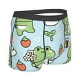 thumbnail image 3 of Disketp Cute Floral Frog Men'S Boxer Briefs,Soft And Breathable Cotton Underwear With Comfortflex Waistband, 3 of 8