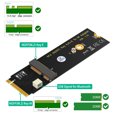 thumbnail image 3 of Module de Clé M.2 NGFF A E, Interface de Signalisation USB2.0 WiFi Carte NGFF A E WiFi vers Adaptateur M.2 Key m SSD PCB pour AX200, 3 of 8