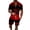 Red, variant on Vedolay Short Sets Men Mens Short Sets 2 Piece Outfits Fashion Summer Tracksuits Casual Shirt and Shorts Set,Red M