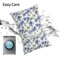 thumbnail image 6 of Fuzoiu Blue Flax Flowers Print Pillow Case with Hidden Zipper,Pillow Covers,Soft and Comfortable Pillowcase-20"x30", 6 of 6