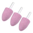 thumbnail image 1 of Uxcell 3-Pack Puntas de Molienda Abrasivas Montadas, Broca de Pulido y Lijado de 1/4 IN(6mm) de Eje, Punta de 1IN(25mm) de Diámetro [Rosa], 1 of 1