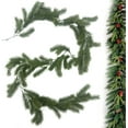 thumbnail image 4 of Bootesun Artificial Pine Garland Real Touch, 6FT Realistic Cedar Garland - Mantle Hanger for Party Farmhouse Outdoor Fireplace Table Stairs Indoor Home Christmas Decorations, 4 of 9