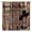 Brown Black, variant on Rustic Wooden Board Shower Curtain Texas Star Barn Door Western Farmhouse Rusty Star American Retro Country Primitive Brown Bathroom Decor Curtain with Hooks, 60x72in