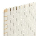 thumbnail image 5 of Sparta Weave Wall-Mount Vegan Leather Twin Headboard in Natural Beige, 5 of 8