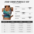 thumbnail image 5 of Balery Watercolor Mandala Pattern Racerback Sports Bras for Women - Padded Seamless High Impact Support for Yoga Gym Workout Fitness-Medium, 5 of 8