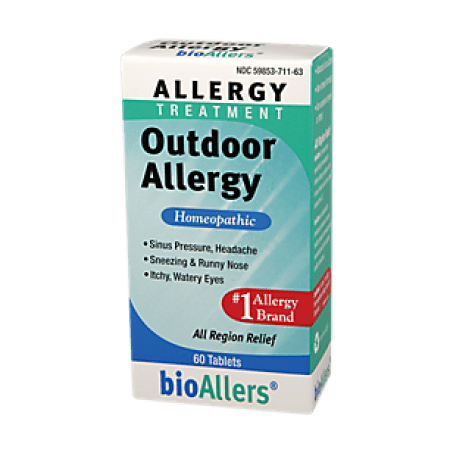 Homoeopathic Treatment - bioAllers Allergy Treatment Outdoor Allergy Relief Tablets, 60 Ct