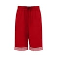 thumbnail image 4 of UACY Shorts for Girls Knee Length High Waisted Long Linen Shorts with Pockets Wide Leg Summer Lounge Baggy Linen Pants ﻿, 4 of 4