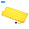 thumbnail image 3 of Uxcell Zipper Pouch, A6 Nylon Mesh Liner Pencil Case Zipper Cosmetic Bags for Office, Yellow 5 Pack, 3 of 6