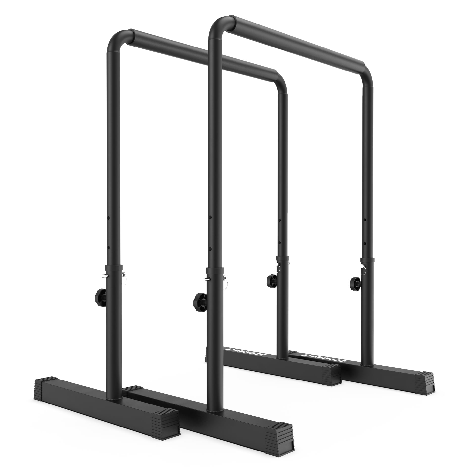 Synergee Dip Bar Black. Adjustable Dip Station from 30? ? 39? for Dips