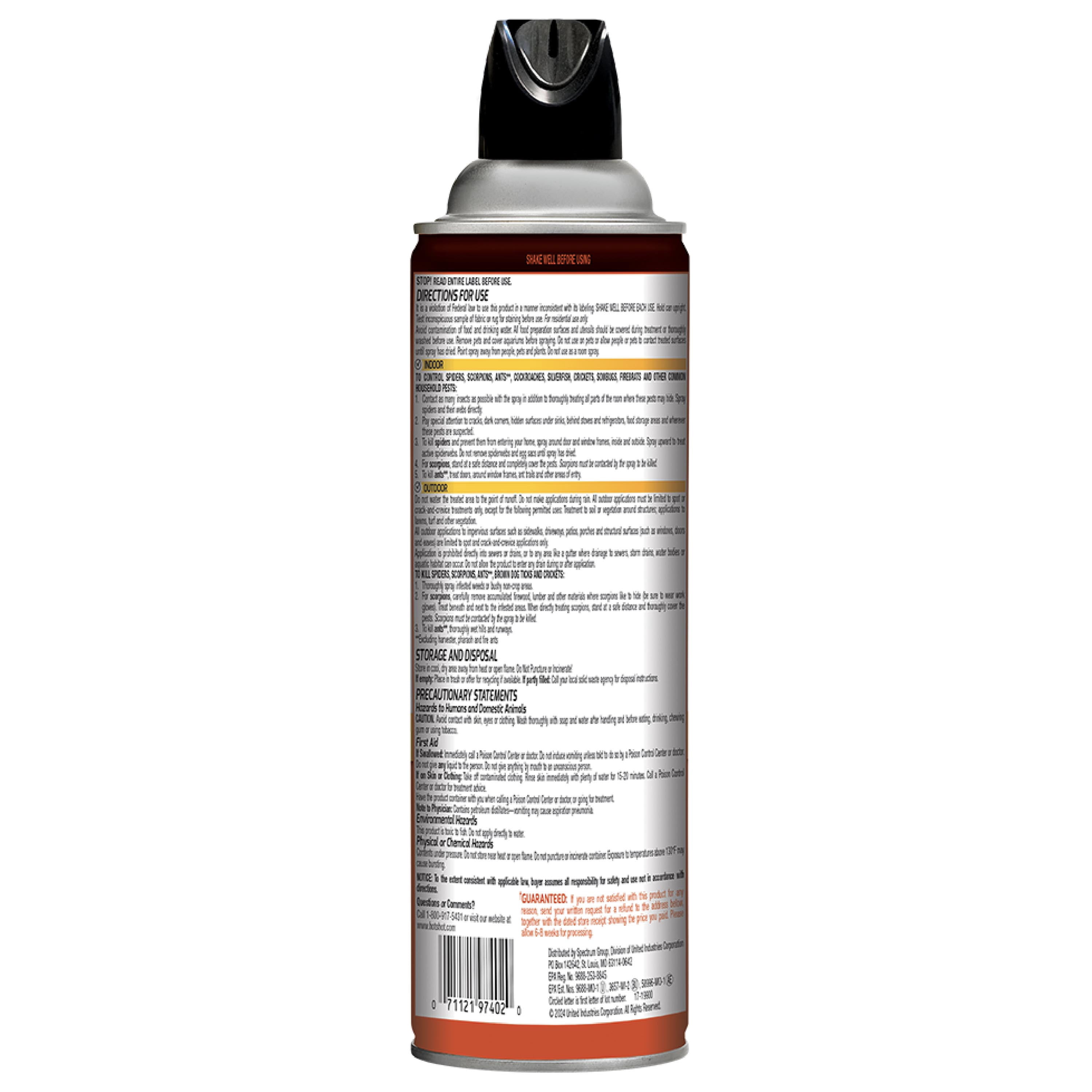 Hot Shot Spider & Scorpion Killer Aerosol Spray, 16 Ounces