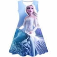 thumbnail image 1 of 2023 nueva ropa de Elsa de Frozen de Disney para niños, falda bonita informal de verano, falda de cuello redondo, vestido de princesa Elsa de Frozen impreso 10T Gao Jinjia LED, 1 of 2