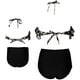 thumbnail image 3 of KABETY Traje de baño de dos piezas para niñas Conjunto de bikini con volantes Falbala Trajes de baño Trajes de baño MFZFUKR WMZL-956-155, 3 of 7