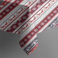 thumbnail image 4 of Red Christmas Folk Pattern Rectangle Tablecloth 60"x102",Waterproof Polyester Rectangle Table Cloth, Wipeable Spillproof Polyester Tablecloth for Dining, Camping, Indoor and Outdoor, 4 of 6