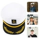 thumbnail image 2 of Adulto Yate Barco Barco Marinero Capitán Disfraz Sombrero Gorra Marina Almirante marino (Blanco), 2 of 6