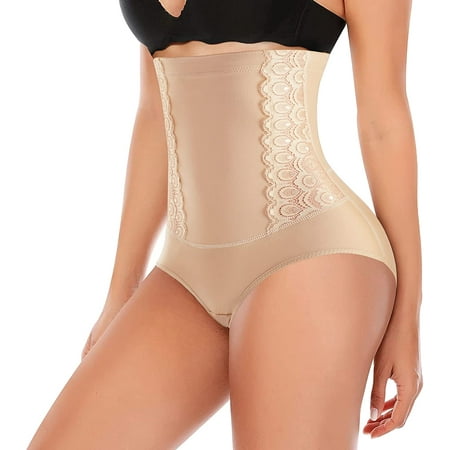 

Junlan Shapewear for Women Tummy Control Panties High Waist Butt Lifter Waist Trainer Body Shaper Postpartum Girdle(Beige S)