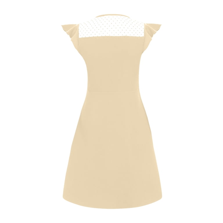 beige skater dress Shimmering Babe Glitter Mesh Strapless Skater Dress