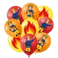 thumbnail image 4 of Globos de Sam el bombero, pancarta de camión de bomberos, adorno para tarta, decoración para fiesta de cumpleaños con temática de bomberos, suministros para baby shower, 4 of 5