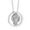 Silver #2, variant on mtvxesu Necklaces Pendants Mother's Day Necklace Circle Circle Alloy Rhinestone Pendant MOM MOM Transfer Bead Jewelry