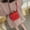 Red, variant on Mini Purse Fresh Colors Cute Bow Messenger Bag for Women Crossbody Shoulder Handbag Coin Purse Small Fashion Wallet for Travel Shopping Daily