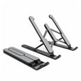 thumbnail image 3 of outdoorline Support pour Ordinateur Portable Portable Pliable à Hauteur Réglable, Support pour Ordinateur Bloc-Notes à Design Ajouré, Noir, 3 of 9
