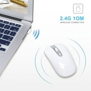Waiimak 2.4G Wireless Mouse Usb Rechargeable Ultra-Thin Photoelectric Mouse Silent Mute