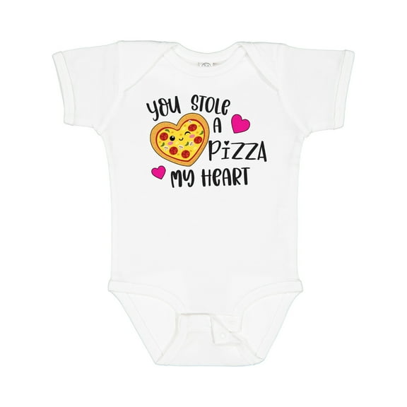Inktastic Valentine's Day You Stole a Pizza of My Heart Boys or Girls Baby Bodysuit