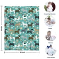 thumbnail image 4 of Cute Pitbull Terriers Dog and Coffee Blanket,Comfortable Soft Flannel Throw Blanket,All Season,Warm Lightweight Blankets for Sofa Bed Couch Living Room Chair,30"x40"(80x100cm), 4 of 4