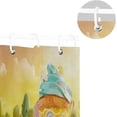 thumbnail image 5 of FREEAMG Shower Curtains Funny Easter Egg Fairy Forest Cake House Curtain，Waterproof Fabric Decor Shower Curtains for Bathroom Set with 12 Hooks, 66"x 72", 5 of 6