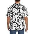 thumbnail image 3 of Fotbe Hand Drawn Snake Camisa Estampada de Manga Corta para Hombre, Casual de Verano, Estilo Playero, Sin Arrugas-X-Large, 3 of 5
