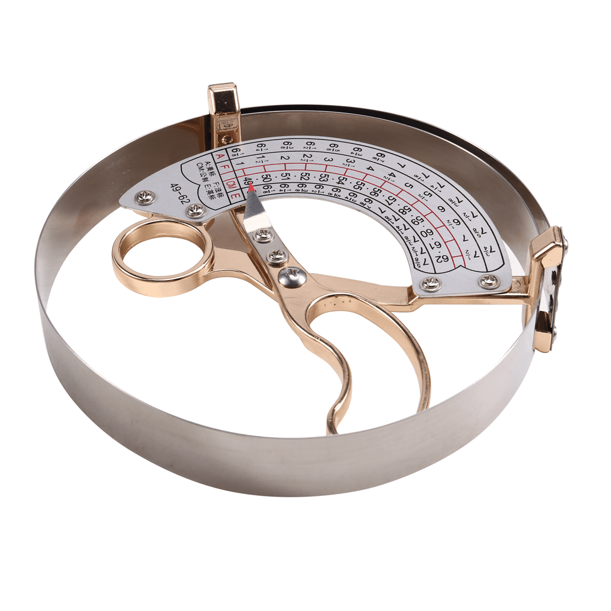 49-62cm Measuring Cap Size Professional Tool Measuring Cap Ruler Inner Diameter Ruler Square Position Ruler,1 * Measuring cap ruler