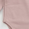 thumbnail image 5 of WERYOUNG Girls Boys Onesie Spring Summer Solid Color Long Sleeve Bodysuit With Hat Baby Classic Beach Bodysuit,Pink,0-3 Months, 5 of 7