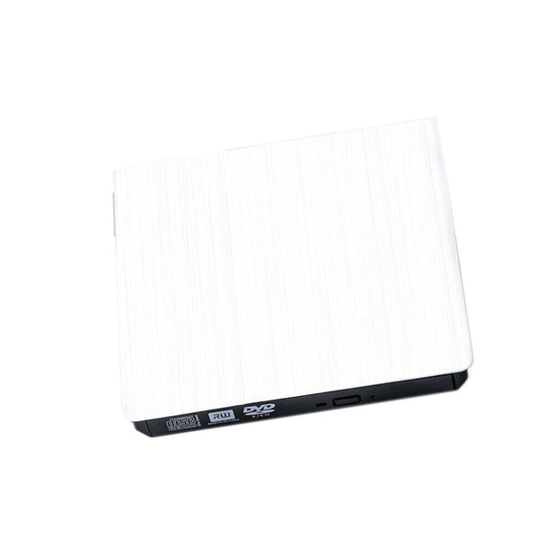 USB 3.0 DVD-ROM Computadora Unidad óptica PC Externo Slim CD ROM Lector de discos Reproductor de DVD, Blanco Speravity DZ7228-02B